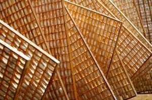 Mountages filled with silkworm cocoons